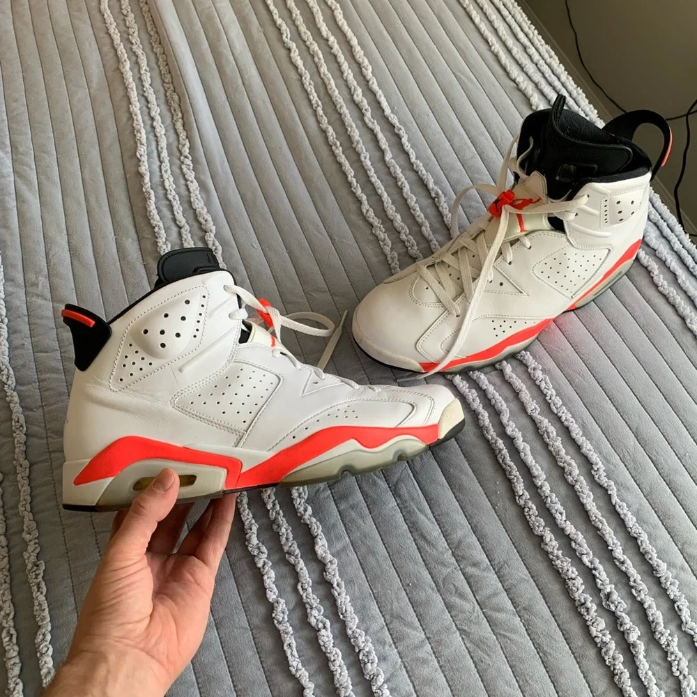Nike Jordan 6 Retro Infrared White - Picture 3 of 10
